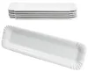 6x Pur Pappteller aus Porzellan 25,7x7,5cm weiß Produktbild-Vorschau 2