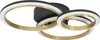A modern ceiling light with three interlocking rings. Produktbild-Vorschau