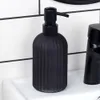 Elegantná čierna sklenená pumpička na mydlo do kuchyne a Náhľad obrázku produktu 2