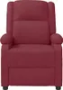 vidaXL Poltrona relax in Pelle finta rosso vino Anteprima dell’immagine prodotto 3