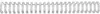 GBC Drahtbindercken WireBind 6,0 mm, A5, 24-Ringe, silber Voir les images du produit 2
