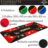 Skládací pokerová podložka, červená/černá, 160 x 80 cm Náhled obrázku produktu 8