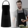 Küchenschürze Schwarz Mit Tasche – Wasserdichte Gastronomie Produktbild-Vorschau 7