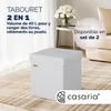 CASARIA® Pouf Sgabello Contenitore 38x38x38cm Box Anteprima dell’immagine prodotto 11