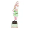 Clayre & Eef Figur Nussknacker 24 cm Grün Rosa Kunststoff Produktbild-Vorschau 2