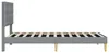 vidaXL Rama łóżka z zagłówkiem jasnoszara 90 x 190 cm Podgląd zdjęcia produktu 5