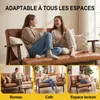 HomeMiYN Canapé 2 Places Scandinave en Simili Cuir, Voir les images du produit 6
