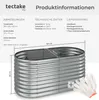tectake® Hochbeet Flormma aus verzinktem Stahl 160 x 80 x Produktbild-Vorschau 5
