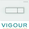 VIGOUR Betätigungsplatte TEES weiß für 2-Mengen-Spültechnik Produktbild-Vorschau 3