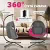 závěsné křeslo tectake® Anika včetně ochranného krytu, 100 Náhled obrázku produktu 6