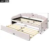 Abrihome Polsterbett 90x200cm Einzelbettt mit ausziehbarem Produktbild-Vorschau 7
