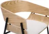 Miliboo - Design-Stuhl schwarz mit dunklem Holz WESS Produktbild-Vorschau 6