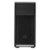 A black computer tower case is shown against a white background. Produktbild-Vorschau
