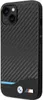 BMW Handyhülle iPhone 13 Schwarz Echtes Leder Carbon-Optik Produktbild-Vorschau 2
