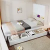 Flieks Jugendbett 90x200cm mit Led und Steckdose, Holzbett Produktbild-Vorschau 3