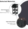 Marketing image showcasing the materials used in a nightstand. Náhled obrázku produktu
