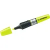 A yellow highlighter pen with its cap off, lying on a white background. Náhled obrázku produktu