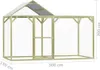 vidaXL Gabbia per polli 3x1,5x2 m Legno di pino impregnato Anteprima dell’immagine prodotto 8