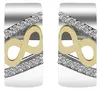 925/- Echt Silber Klapp-Creolen Ariela mit Zirkoniabesatz, Produktbild-Vorschau 2