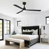 Parrot Uncle 127cm Deckenventilator mit LED Licht, Schwarz Produktbild-Vorschau 4