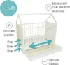 Babybett mit Schublade Gitterbett Kinderbett Hausbett Produktbild-Vorschau 5