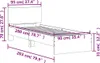 vidaXL Bettgestell mit Kopfteil Weiß 90x200 cm Produktbild-Vorschau 7