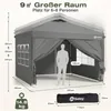 Sekey Faltpavillon 3x3 m Pop Up Gartenpavillon wasserdicht Produktbild-Vorschau 2