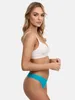 Tazzio Damen String 3er-Pack F933 (Türkis, L) Produktbild-Vorschau 4