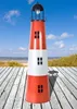 Großer Leuchtturm aus Metall mit Solarfunktion H:80 cm, Produktbild-Vorschau 4