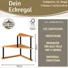 LS-LebenStil Küchenregal Eckregal Holz Metall 52cm Produktbild-Vorschau 2