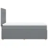 Boxspringbett mit Matratze Hellgrau 100x200 cm Stoff Produktbild-Vorschau 7