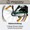 Agon Cruiser 20 Zoll Klapprad grün Produktbild-Vorschau 3
