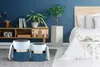 Hocker Zora 100 2er-Set Hellblau / Silber / Blau Produktbild-Vorschau 4