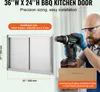SucceBuy 915x610 mm Doppia porta di accesso al barbecue, Anteprima dell’immagine prodotto 2