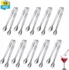 Edelstahl Zuckerzange Set 10 Stücke,Eiswürfelzange Produktbild-Vorschau 2