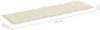 vidaXL Coussin pour chaise longue Crème 186x58x4 cm Tissu Voir les images du produit 16