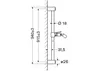 Hansa Hansajet Wandstange, robust und langlebig Anteprima dell’immagine prodotto 2