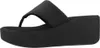 Fitflop Platfforms Wedge Toe Post S Czarny Podgląd zdjęcia produktu 2