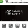A black induction cooktop with safety features highlighted, along with icons for various functions. Produktbild-Vorschau