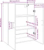 vidaXL Nástěnná skříňka Artisan dub 69,5 x 34 x 90 cm Náhled obrázku produktu 8
