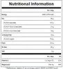 A nutritional information table. Náhľad obrázku produktu