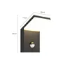 LED-Außenwandleuchte Nevio, Metall, anthrazit, Sensor Produktbild-Vorschau 5