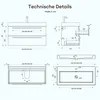 doporro Badmöbelset Waschbeckenunterschrank 60cm, Produktbild-Vorschau 7
