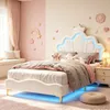 Lit rembourré INONEFT, 90x190 cm, avec éclairage LED, lit Voir les images du produit 2