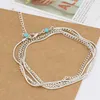Fußkettchen Fußkette Kette Edelkette SILBER Eleganz - Produktbild-Vorschau 3