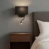 Moderne Hotel Metall Wandleuchte Schwarz 2 Lichter E27+Led Produktbild-Vorschau 4