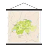MuchoWow® Textilposter Karte der Schweiz mit grünen Details Produktbild-Vorschau 1