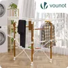 VOUNOT® Wäscheständer ausziehbarer, platzsparender Produktbild-Vorschau 3
