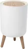 Abfalleimer 7l weiß/holz - Kitchen Move BAT-979699-002 Produktbild-Vorschau 2