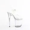 TREASURE-808FLA Damen Sandale von Pleaser, Transparent EU Produktbild-Vorschau 5